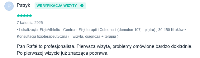 osteopata opinia o terapii